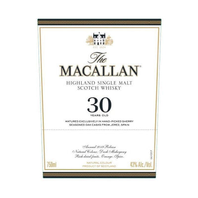 Buy The Macallan 30 Year Old Sherry Oak 2019 Release online from the best online liquor store in the USA.